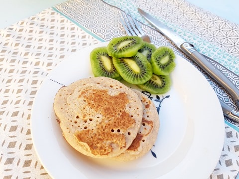 Pancakes sans gluten, sans lait, sans œuf 