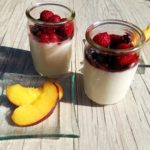 Dessert frais été panna cotta sans gluten, sans lactose