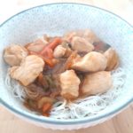 Poulet et légumes sauce chinoise sans gluten, sans lait, sans œuf