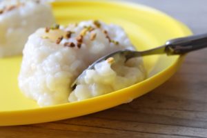 Dessert sans sucre ajouté, riz au lait végétal : lait de coco 