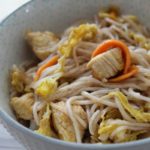 Salade chaude chinoise sans gluten, sans lait, sans œuf