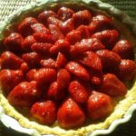 Tarte aux fraises sans gluten, sans lactose, sans oeuf