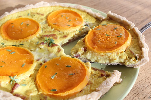 Quiche lardons et légumes sans gluten, sans lait, sans oeuf