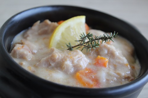 Repas sans gluten, sans lactose : blanquette de veau légère