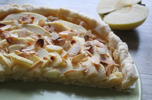 Tarte aux pommes sans oeuf, sans gluten, sans lait 