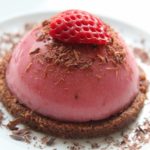 Recette facile entremet framboise chocolat sans gluten, sans lait, sans oeuf