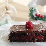 Recette de bûche chocolat framboise sans gluten, sans lactose, sans oeuf